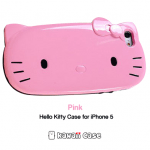 Hello Kitty head iPhone 5 case (All Pink)