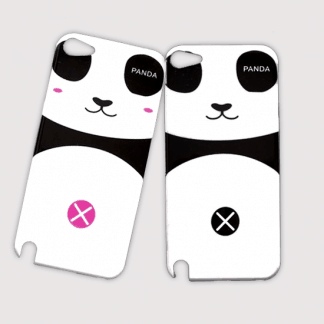 Cute Girl and Boy Panda Case for iPod Touch 5