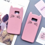 cat kitty whiskers kawaii cute samsung galaxy case s6 s7 s8 s9 feature