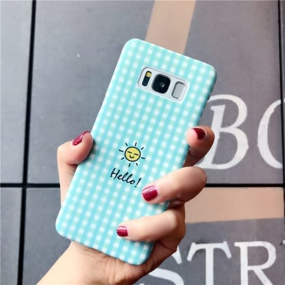 kawaii cute happy sun samsung phone case